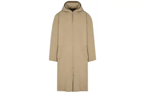 Balenciaga Jackets Men's Khaki Hooded Moderate Other