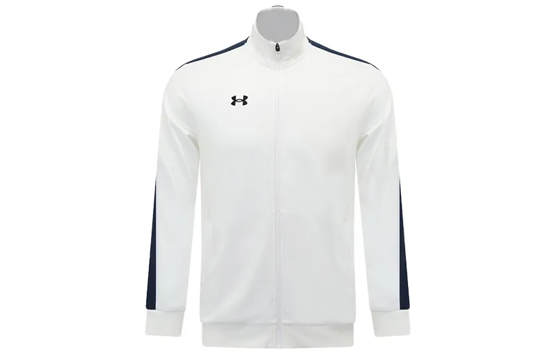 Under Armour Jackets Men's White Stand Collar Moderate Straight Fit