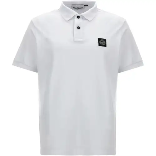 STONE ISLAND Logo Patch Polo Shirt