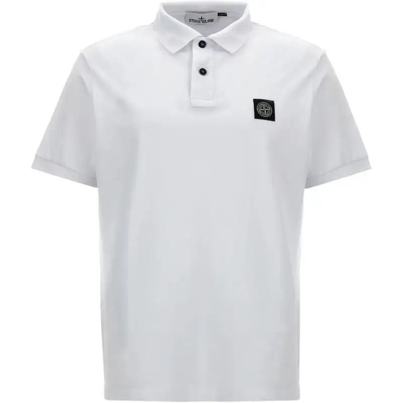 STONE ISLAND Logo Patch Polo Shirt