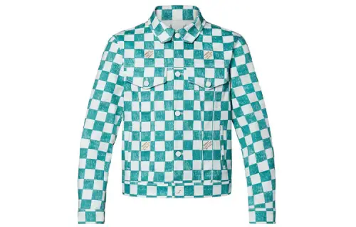 LOUIS VUITTON Damier Denim Trucker Jacket