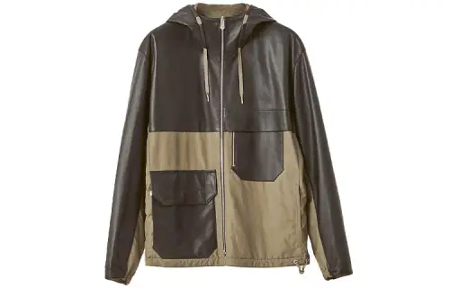 HERMES Jackets Men's Umber Hooded Moderate Other
