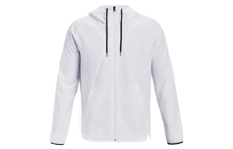 Under Armour WOVEN Jackets Men's White Hooded (Non-detachable) Moderate Straight Fit