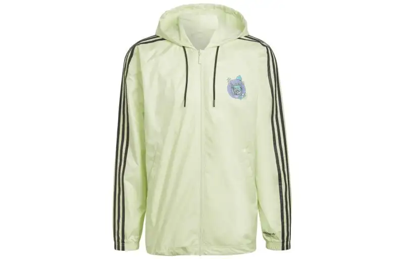 Adidas Originals Stoked Fish Jackets Men's Green Hooded Moderate