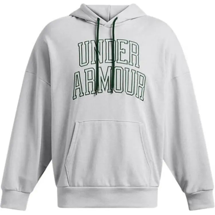 Under Armour Icon UA HWT Terry OS Hoodie Sweatshirt Men's Gray