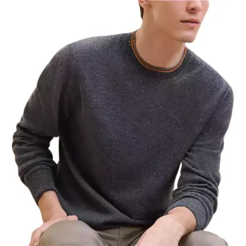 HERMES FW24 Knitwear Men's Charcoal Gray