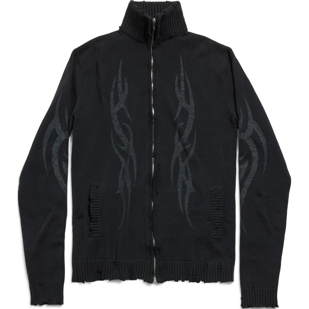 Balenciaga Y2K Zip Up Cardigan
