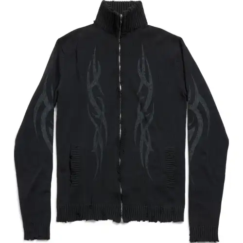 Balenciaga Y2K Zip Up Cardigan