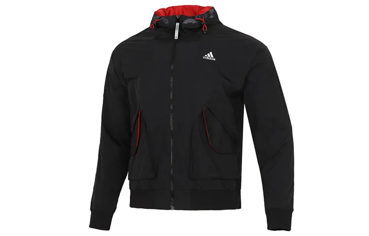 Adidas CNY Jackets Men's Black Hooded Moderate Other