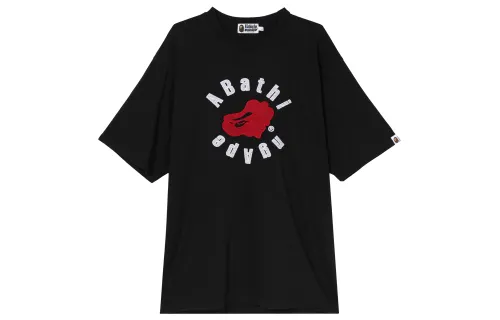 A BATHING APE ® Logo print Cotton T shirt