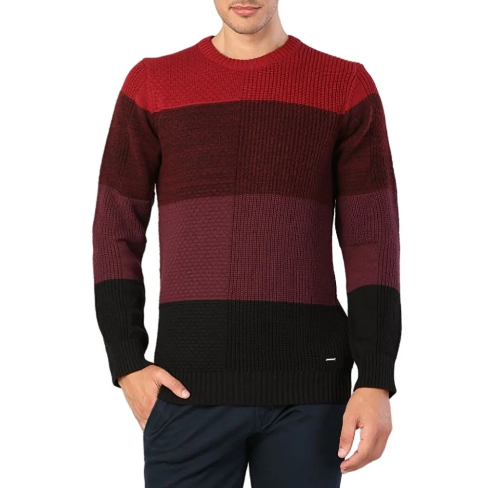 DIESEL Sweaters Men's Red Crew Neck Moderate