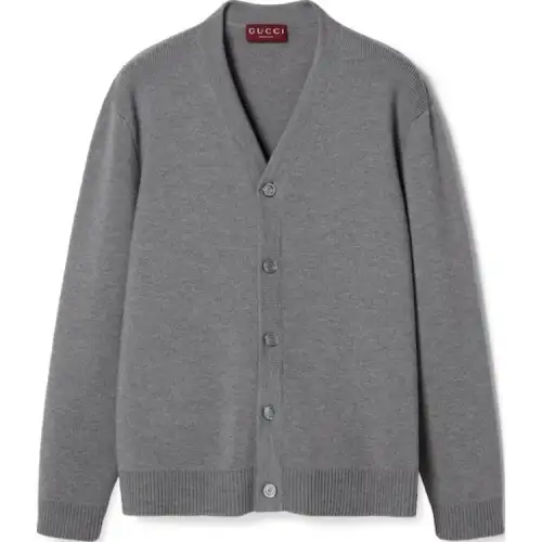 GUCCI V Neck Stitch Cardigan