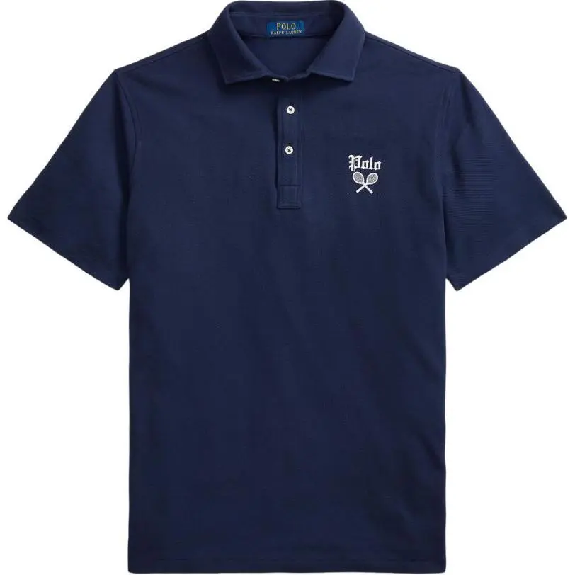 Polo Ralph Lauren Wimbledon SS24 Polo Shirt Classic Version Men's Marine Blue