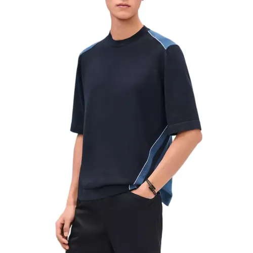 HERMES T Shirt Men's Blue Black