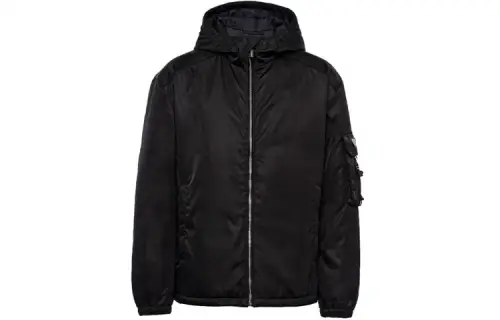 PRADA Re Nylon Jackets & Coats Men's Black