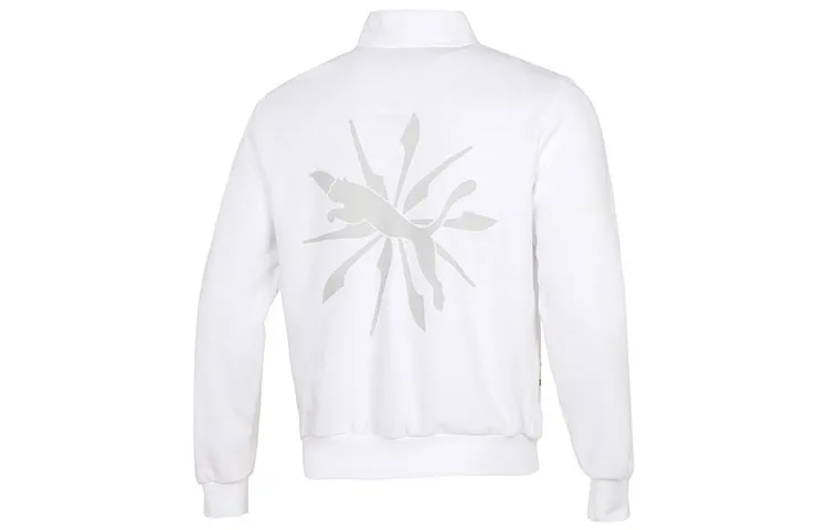 PUMA Jackets Unisex White Stand Collar Moderate Other