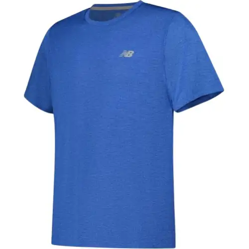 New Balance T Shirts Men's Blue Crew Neck Moderate