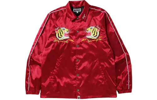 Bape Tiger Embriodery Coach Jacket