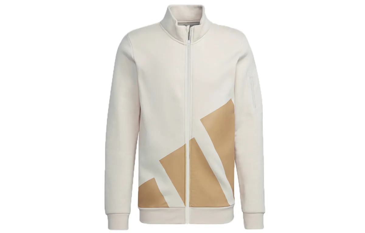 Adidas Jackets Men's Ecru Stand Collar Moderate Other