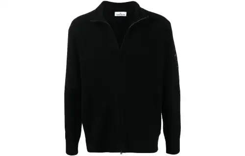 STONE ISLAND 531B5 Cotton/Nylon Terry Cardigan