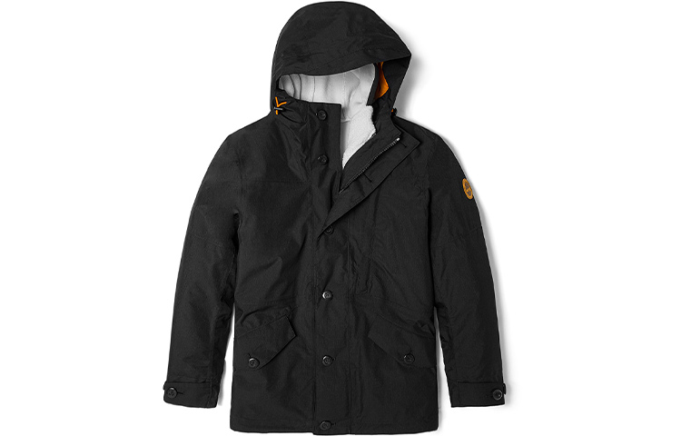 Timberland Fleece Tops Men’s Black Hooded Thickened Other