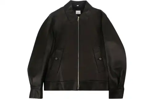 Burberry Leather Bomber Jacket