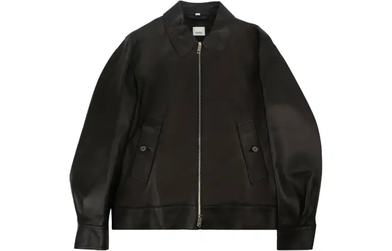 Burberry Leather Bomber Jacket