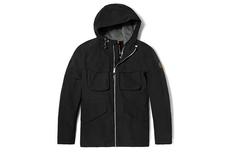 Timberland Jackets Men's Black Hooded (Non-detachable) Moderate Straight Fit