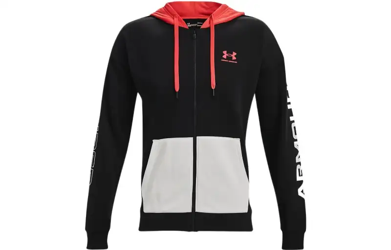 Under Armour Rival Jackets Men's Black Hooded Thickened Other