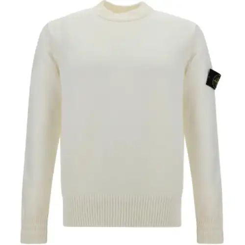 STONE ISLAND Logo Patch Crewneck Jumper