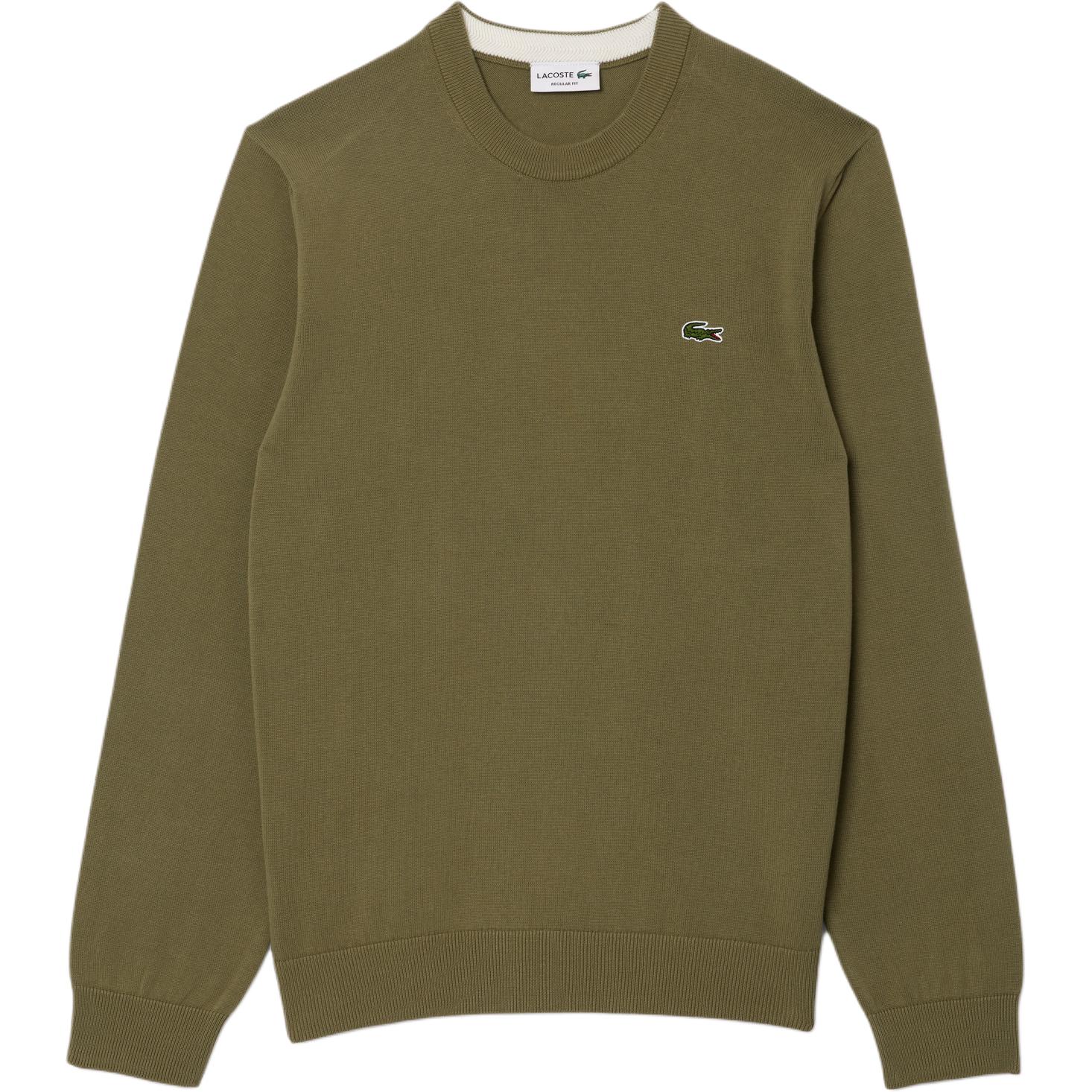 Мужской джемпер LACOSTE Classic Knit Sweater (хаки)