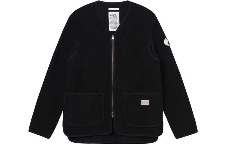Stussy X OUR LEGACY Jackets Men's Black V Neck Moderate Other