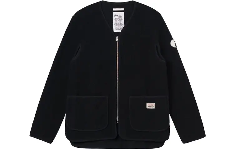 Stussy X OUR LEGACY Jackets Men's Black V Neck Moderate Other