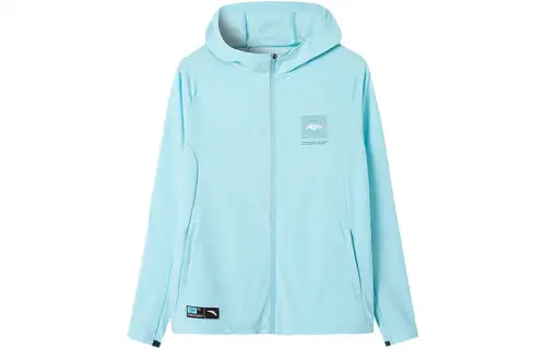 ANTA Running Collection Jackets Men's Blue Hooded Moderate Other