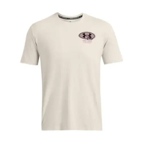 Under Armour T Shirts Men's White Crew Neck Moderate