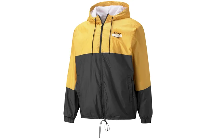PUMA Jackets Men's Yellow Hooded Moderate Other