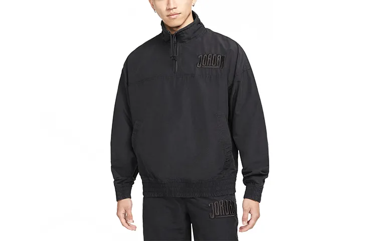 Jordan Jackets Men's Black Stand Collar Moderate Other