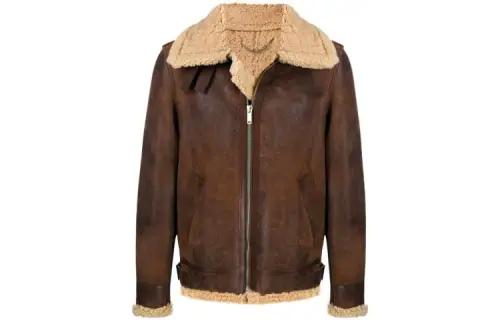 Golden Goose Jackets Men's Brown Lapel Moderate Other