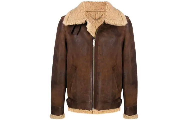 Golden Goose Jackets Men's Brown Lapel Moderate Other