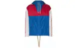 GUCCI Jackets Men's Blue Hooded Moderate Other