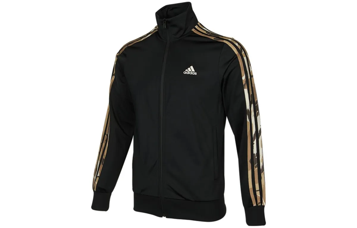 Adidas Jackets Men's Black Stand Collar Moderate