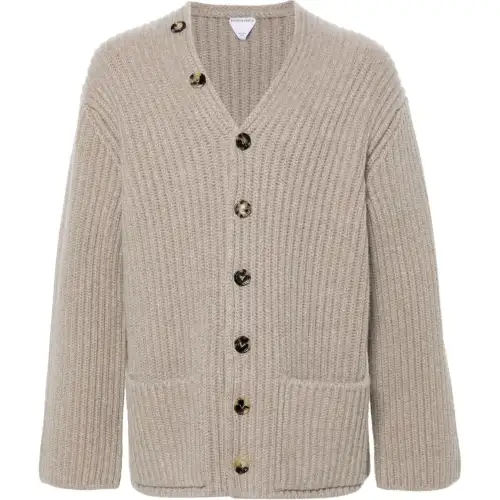 Bottega Veneta Button Up Ribbed Cardigan