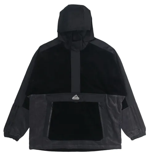 Adidas Jackets Men's Black Stand Collar Moderate Other