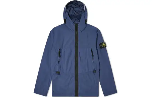 STONE ISLAND Jackets Men's Blue Hooded Moderate Other