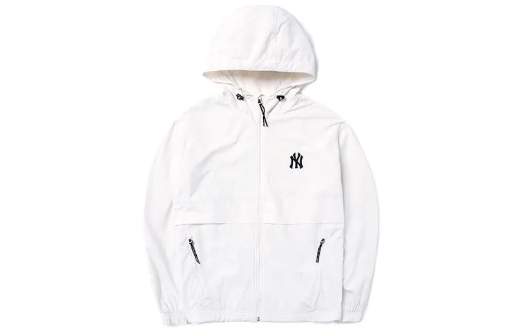 MLB Jackets Unisex White Hooded (Non-detachable) Moderate