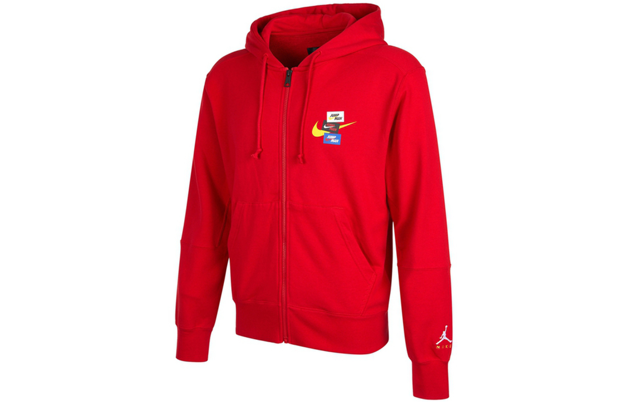 Jordan Air Jackets Men's Red Hooded Moderate Other