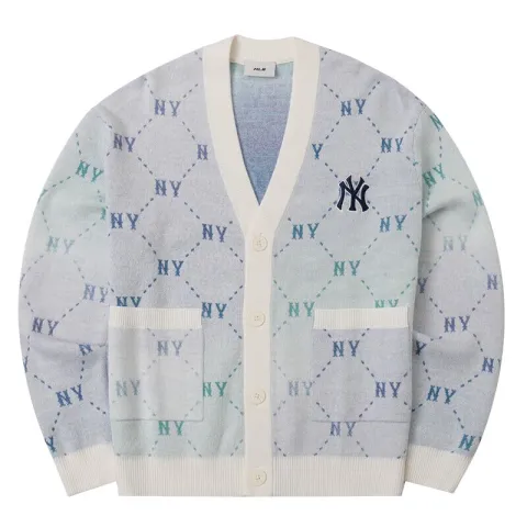 MLB New York Yankees Gradation Dia Monogram Knitwear Unisex Butter