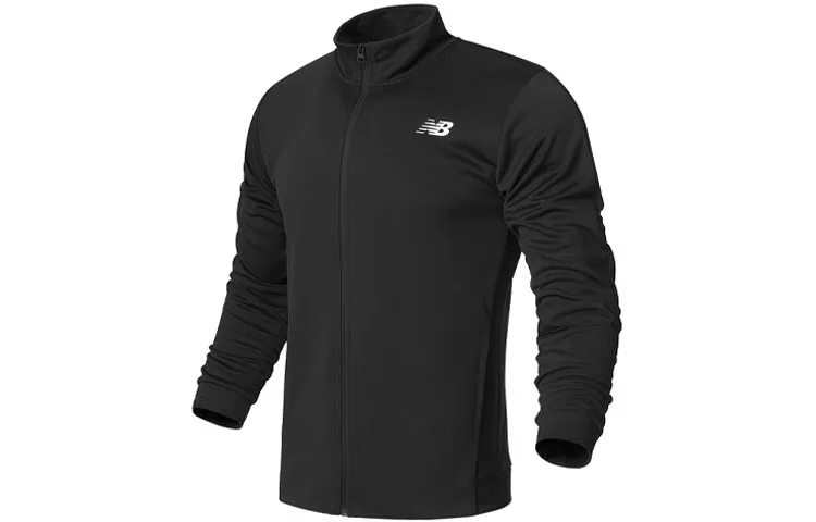 New Balance Jackets Men's Black Stand Collar Moderate Other