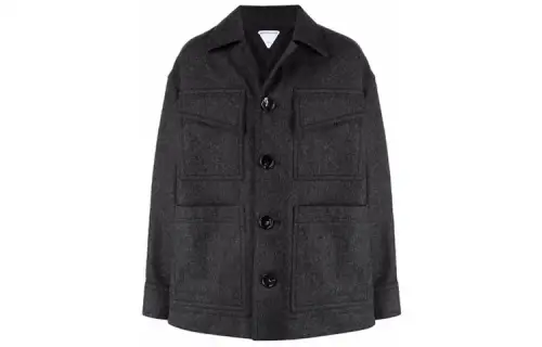 Bottega Veneta Jackets Men's Black Lapel Moderate Other