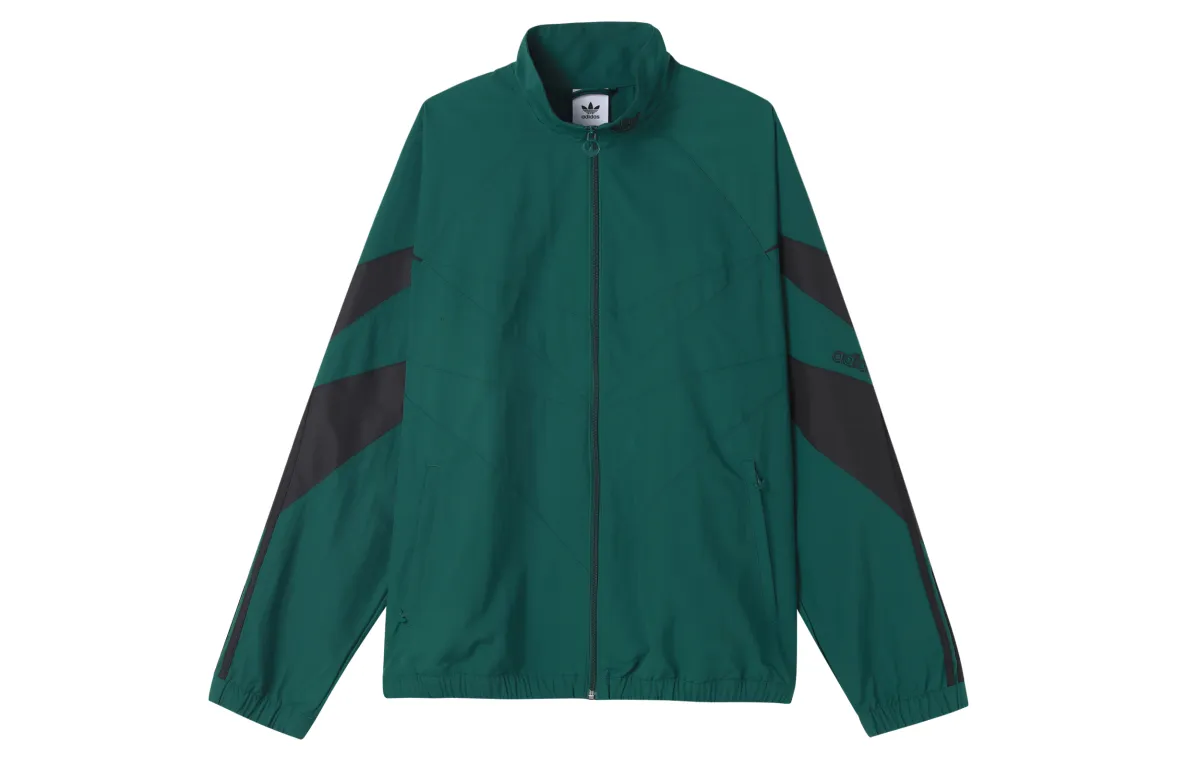 Adidas Jackets Men's Green Stand Collar Moderate Other